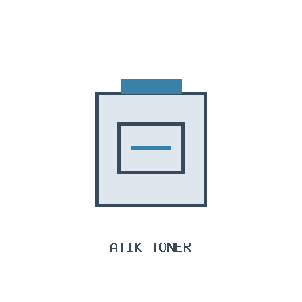Atık toner için jenerik yer tutucu; ürün fotoğrafı değildir.