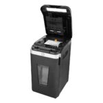 HP Pro Shredder Auto 400MC Otomatik Beslemeli 400 sayfa Evrak İmha Makinesi-P5-Mikro kesim-2x12mm-53lt - Görsel 2